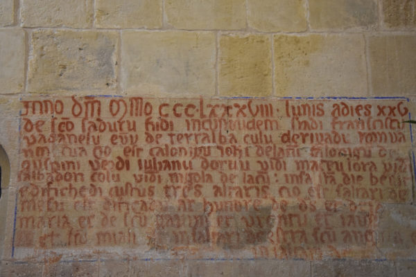 5 Scritta XIV secolo
